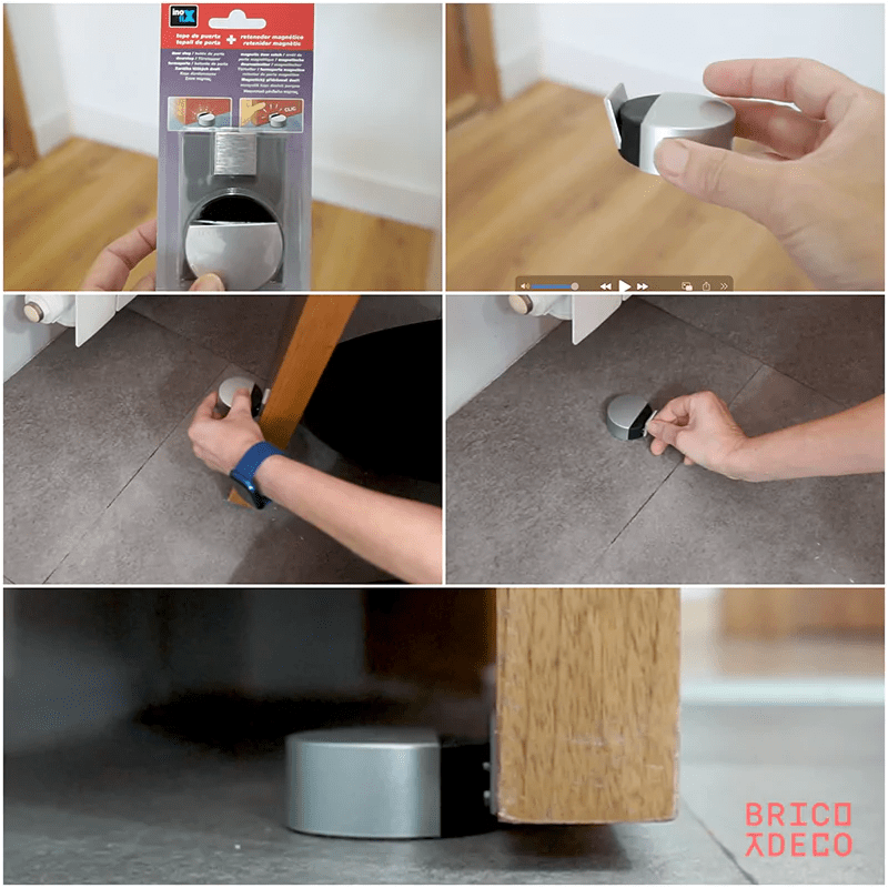 how to install a door stop with retainer