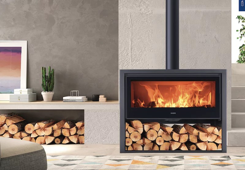 designer wood stove