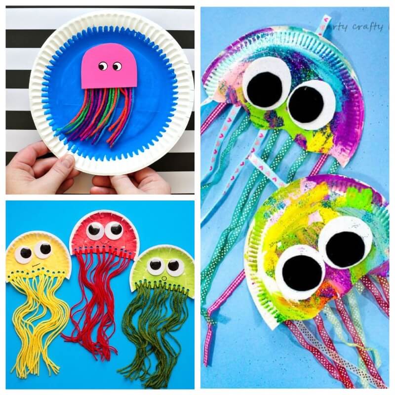 jellyfish with paper plates