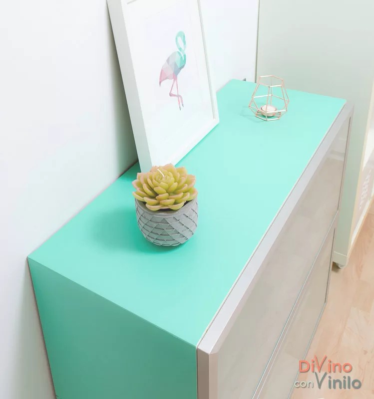 cover furniture with adhesive vinyl