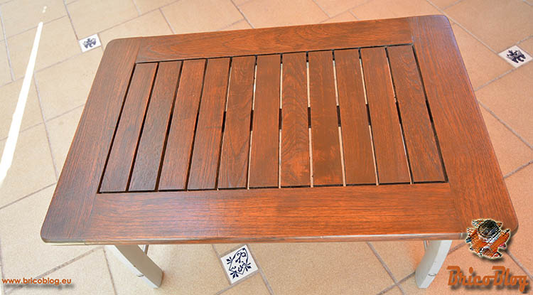How to protect outdoor wood - Restored table - photo 10