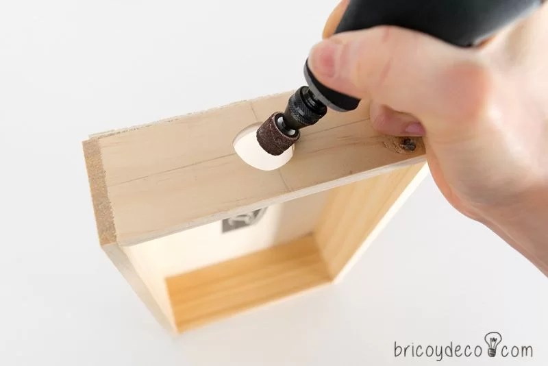 drill the wood with a multitool