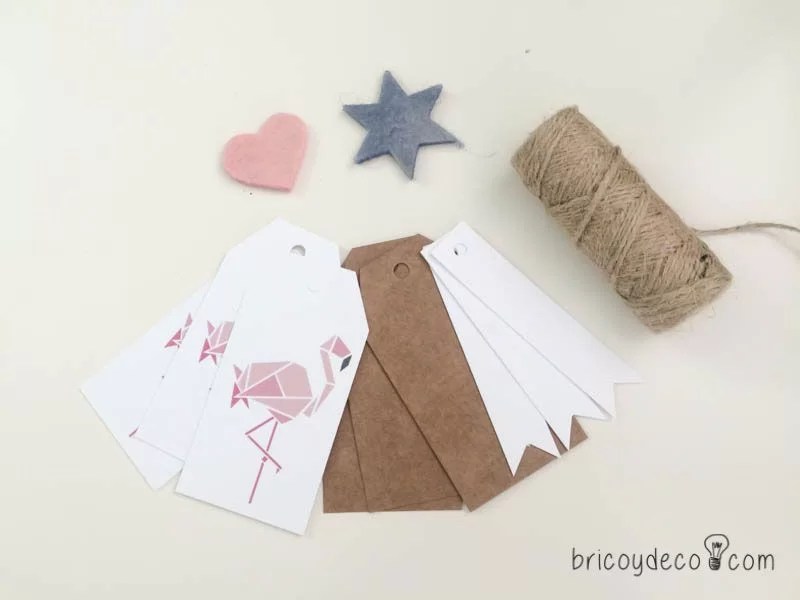 DIY gift tags for guests