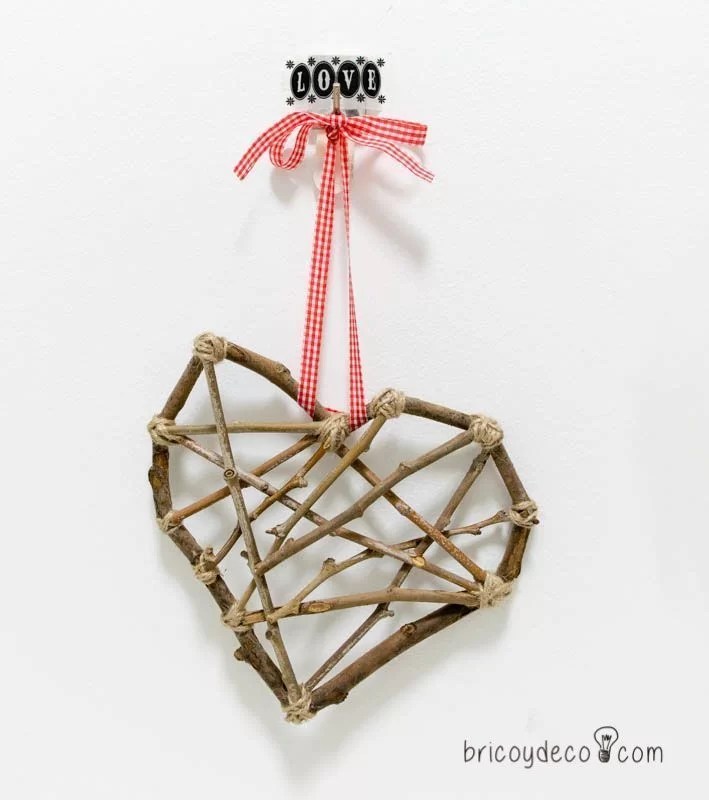 heart with dry branches