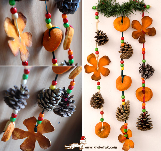 recycle orange peel to decorate the wall