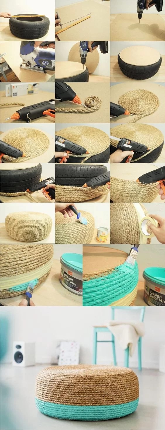 recycle tires with rope