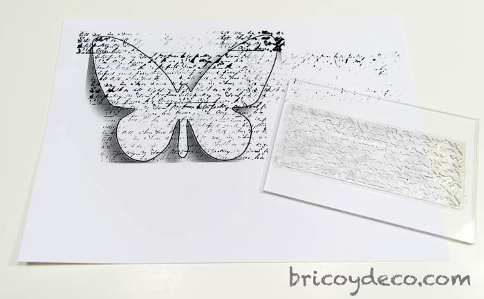 stamp stamped on paper butterfly
