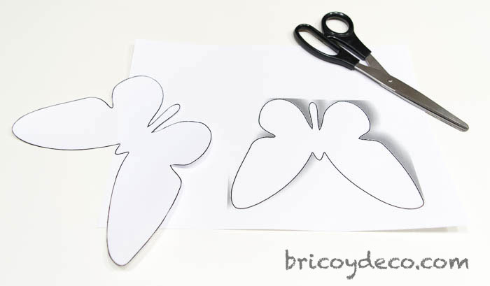 print butterflies on paper