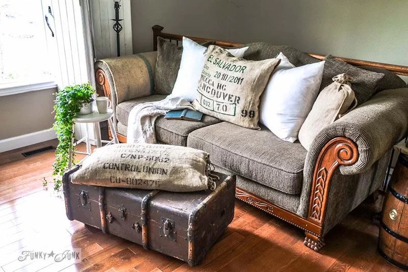 decorate with suitcases and recycle as a side table