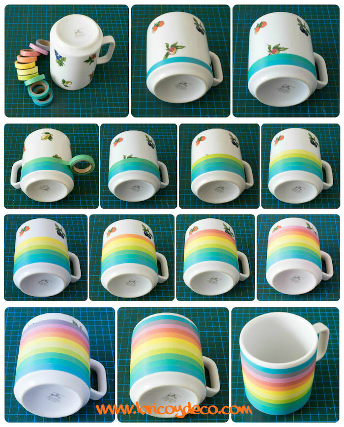 recycle-porcelain-cups-with-washi-tape-step-by-step