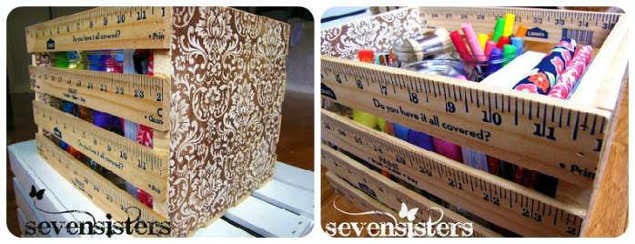 recycle-wooden-rulers-box-organizer