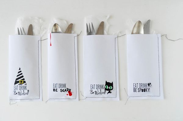 decoration-for-the-table-in-halloween-paper-cutlery-holder
