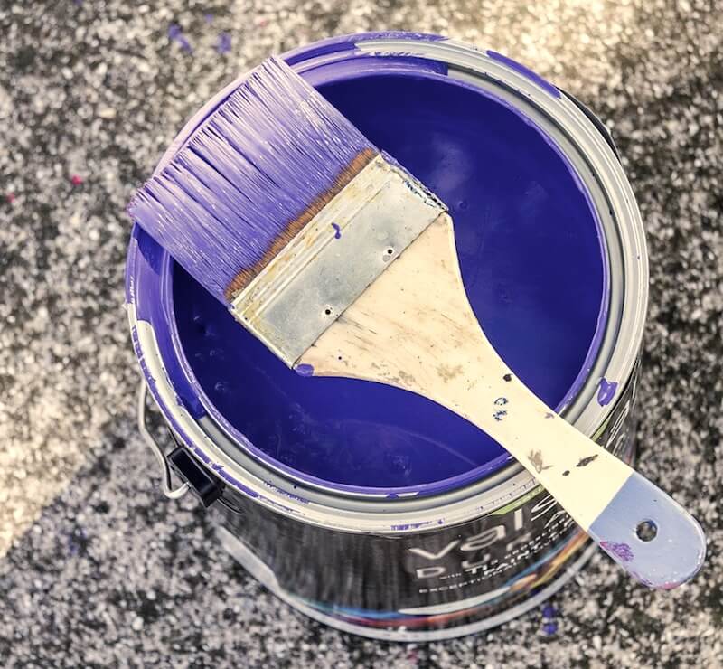 paint with a brush without leaving paint marks