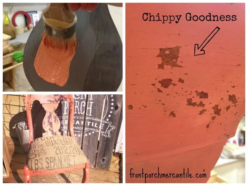 how to create a chippy effect with milk paint and hemp oil