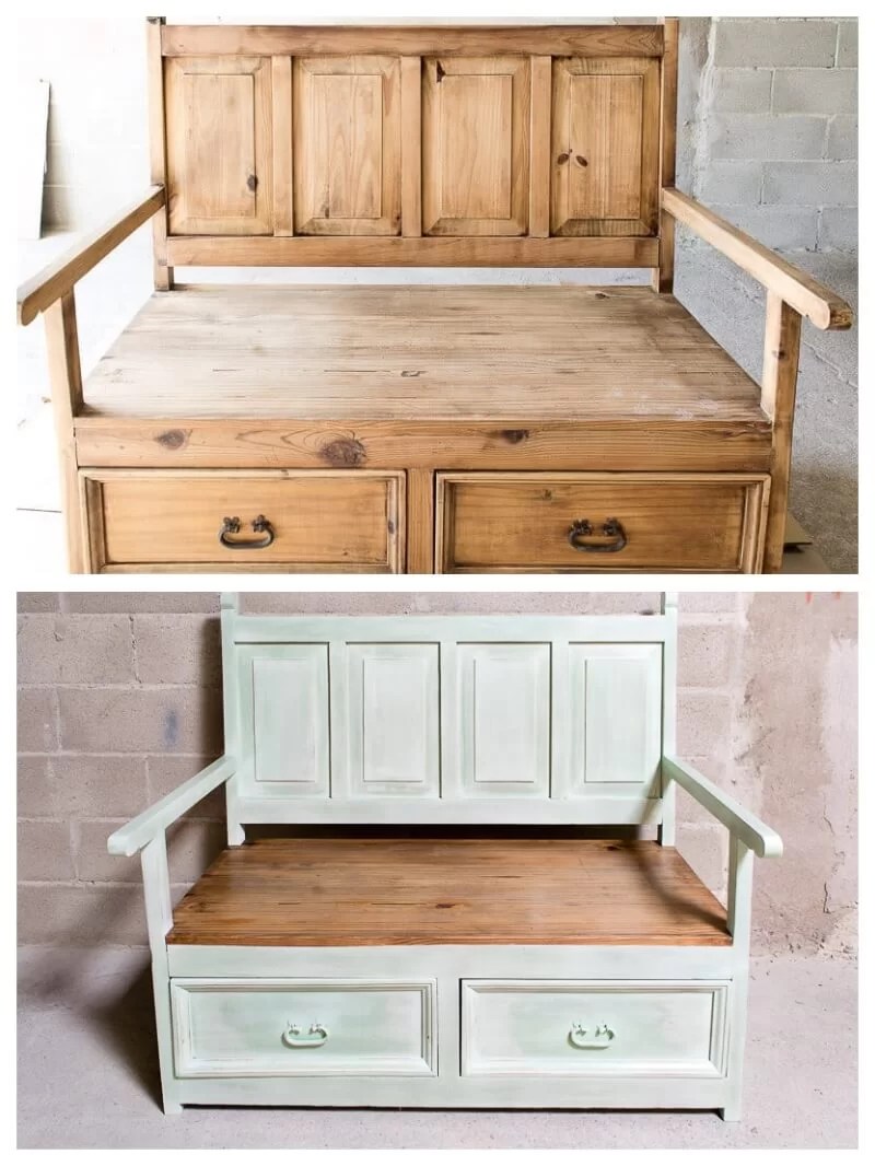 paint with chalk paint wooden furniture