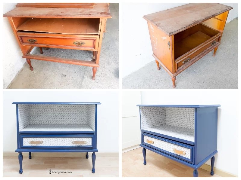 restore old furniture before and after