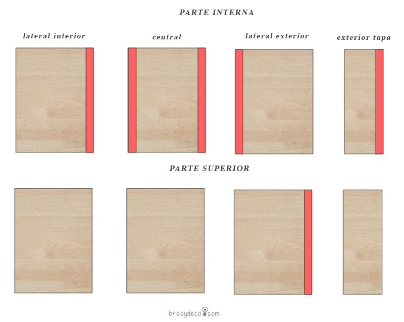 DIY side table assembly diagram