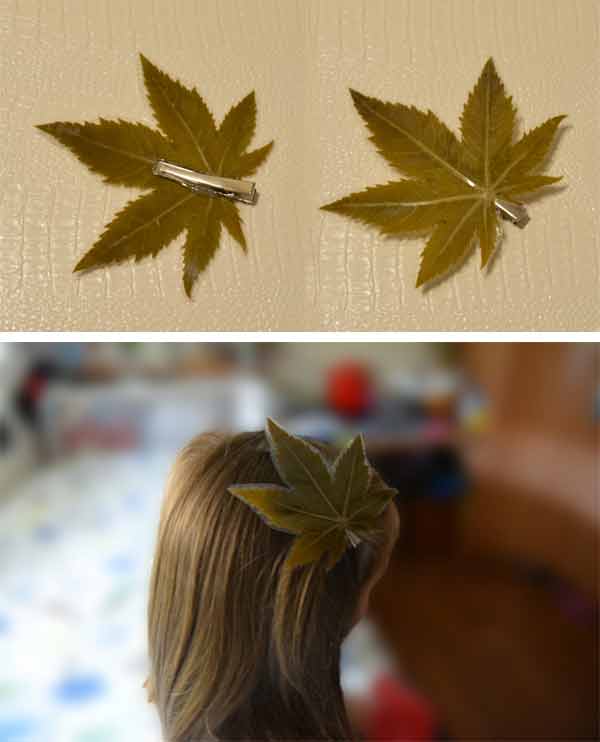 crafts with laminated leaves