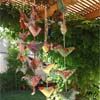 Decorative birds with recycled materials