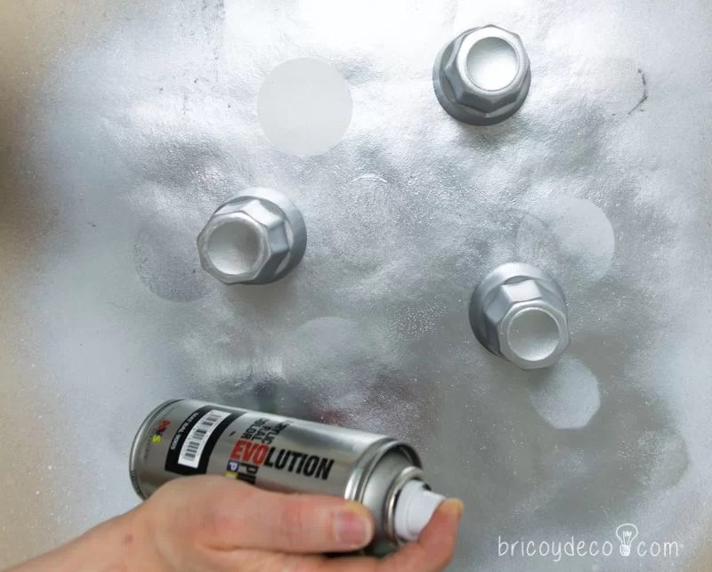 age and recycle glass with spray paint