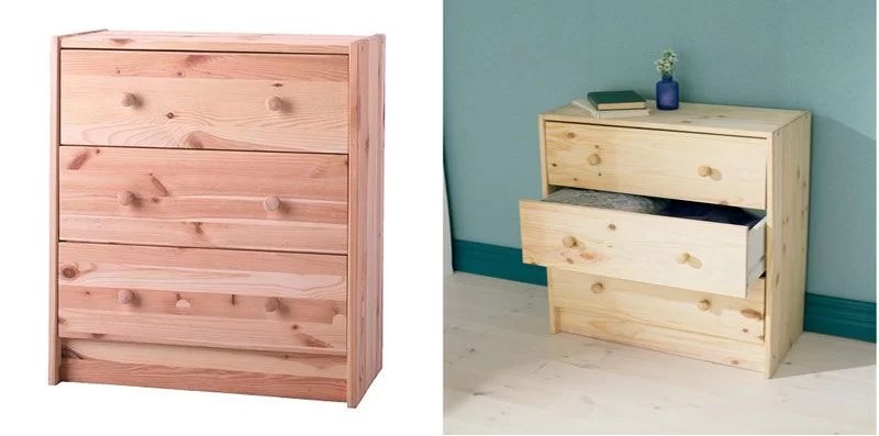 how to customize Ikea's Rast chest of drawers