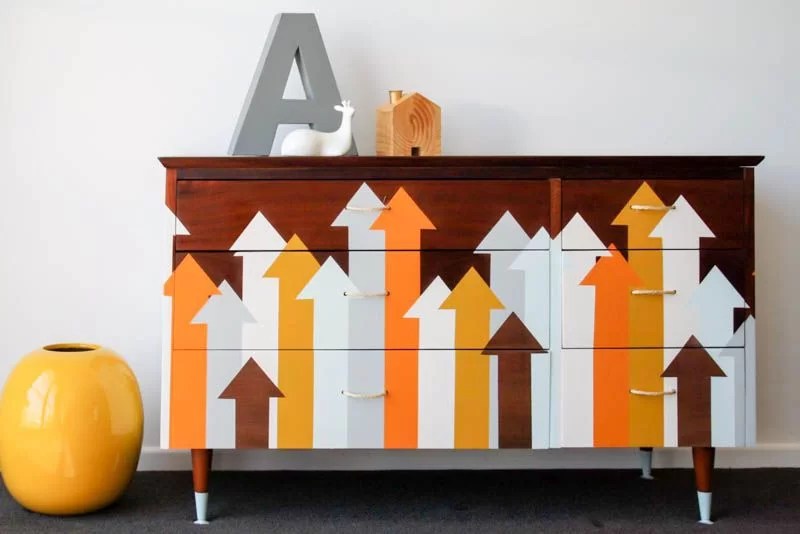 recycle a dresser with paint