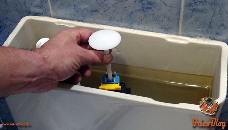 8 inserting the toilet cistern mechanism regulation plate