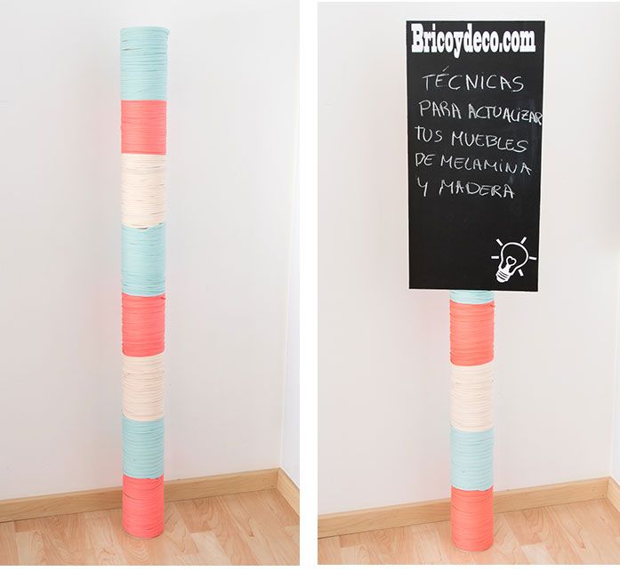 recycle cardboard tubes with trapillo