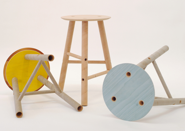 recycle cardboard tubes into stools