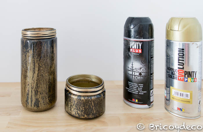 spray-painted-jars