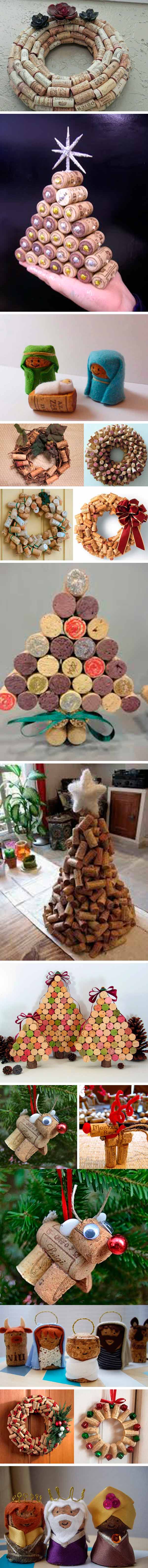 recycle corks - christmas