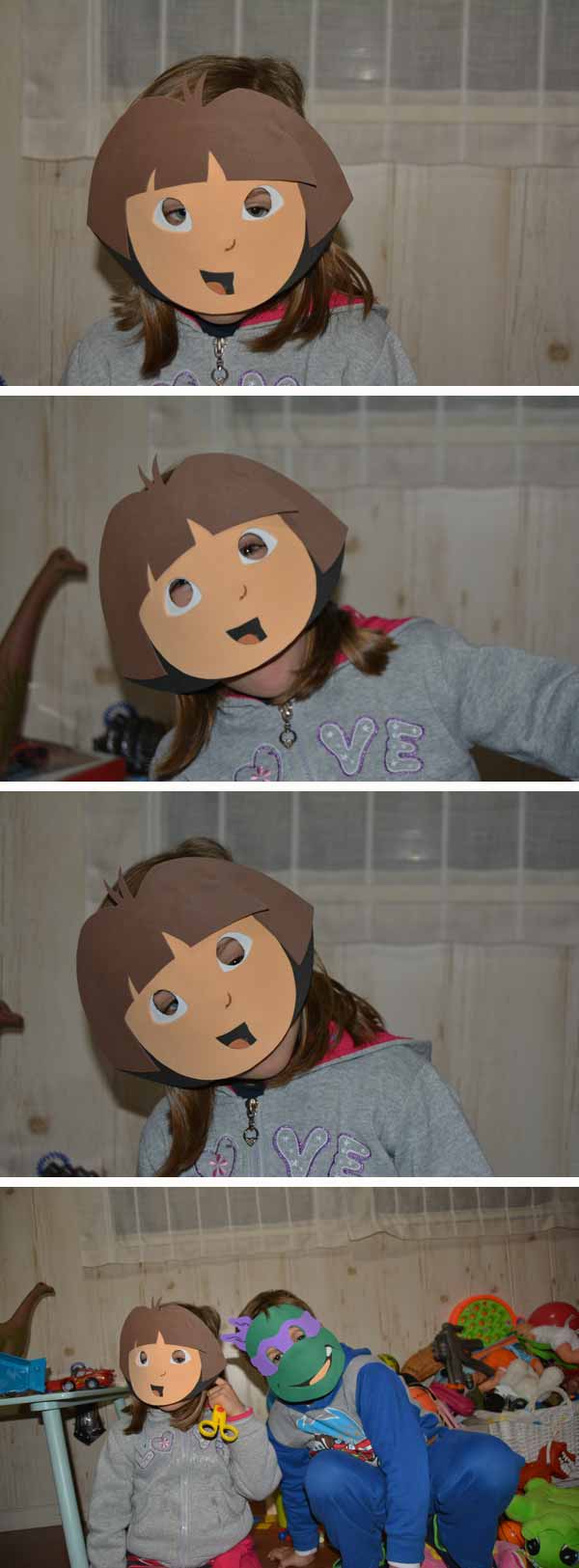 Dora the explorer Children's Mask for Carnival Crafts