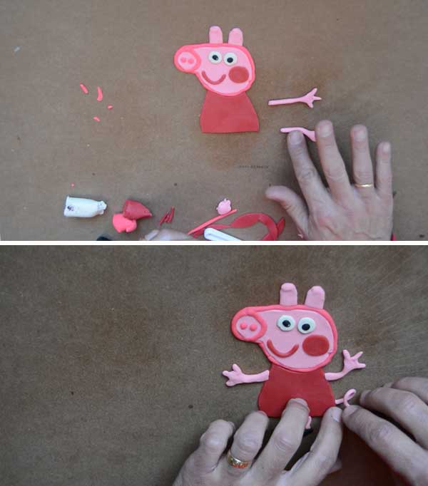 Make Peppa Pig with plasticine