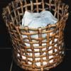 recycled newspaper basket