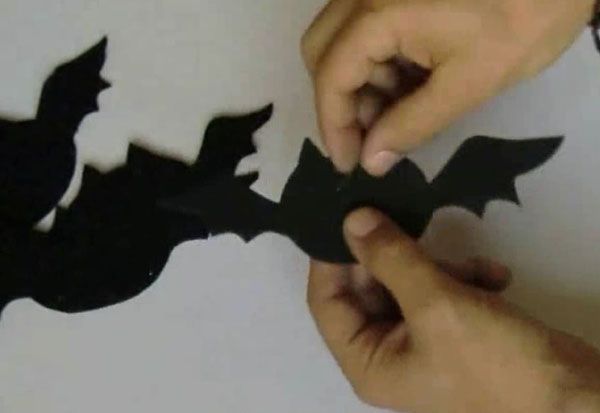 children's crafts Halloween bats