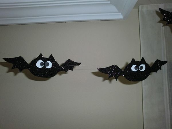 children's crafts Halloween bats