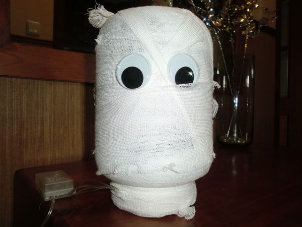 children's crafts halloween decorative lamp mummy