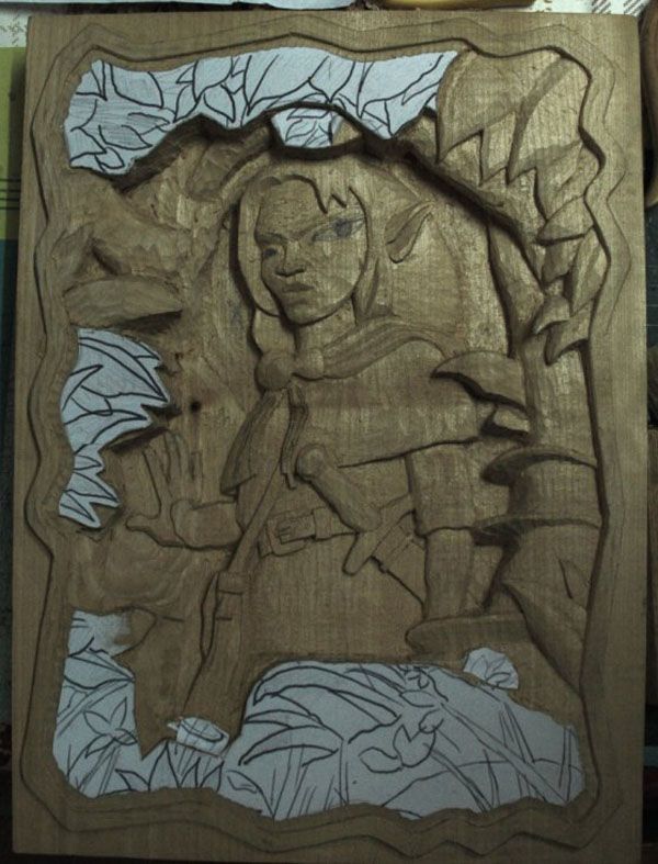wood carving technique