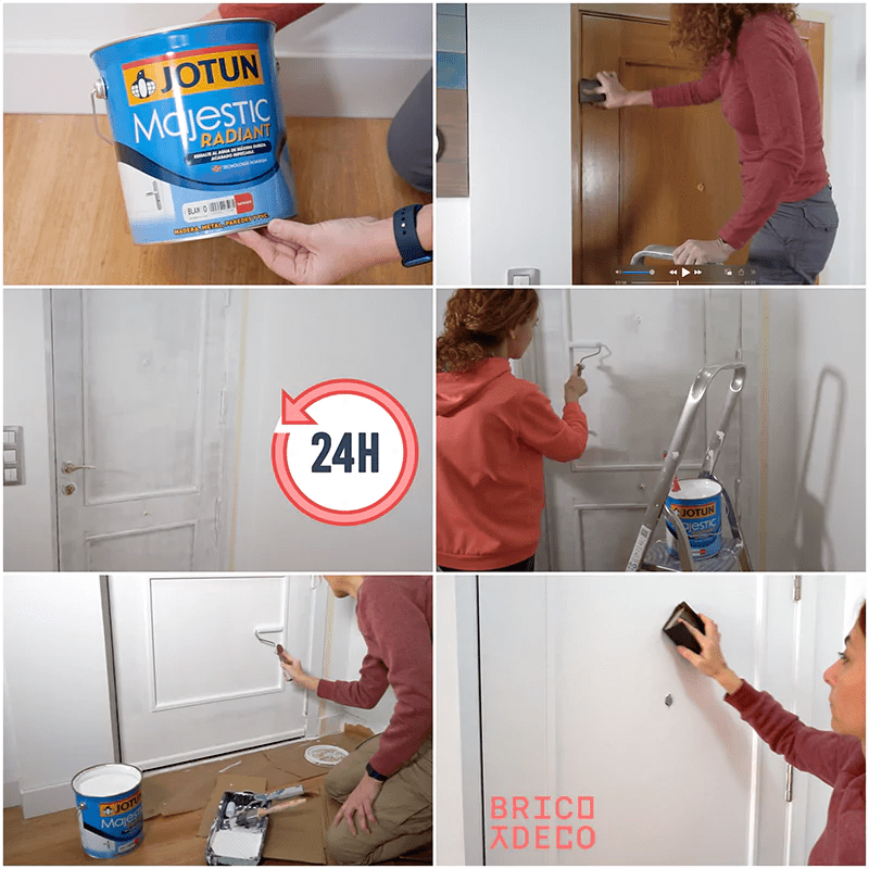 how to paint a door step by step