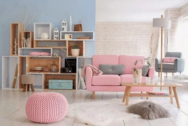 decorate with rose quartz and blue serenity