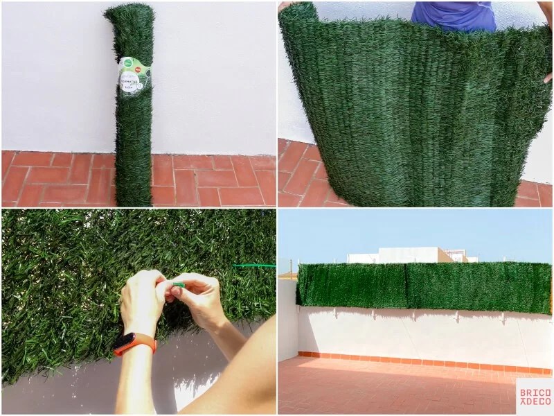 how to install an artificial hedge