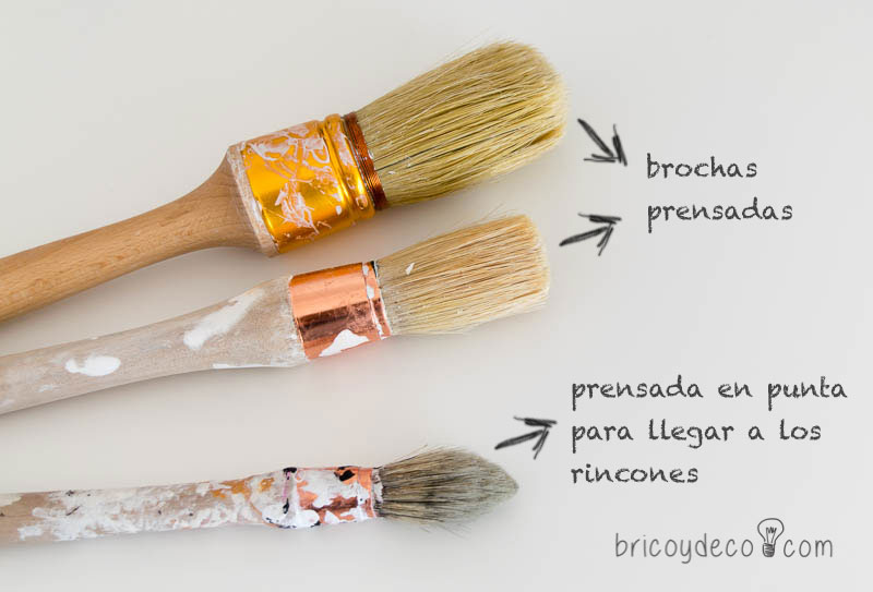 pressed brushes for painting furniture