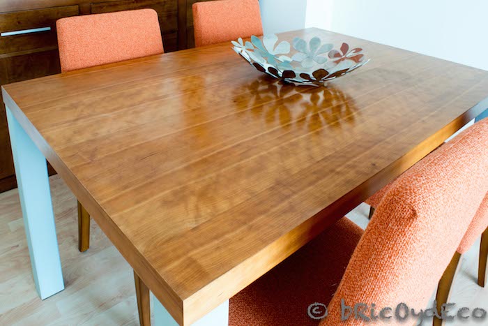 waxed dining table
