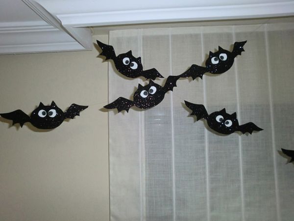 children's crafts Halloween bats