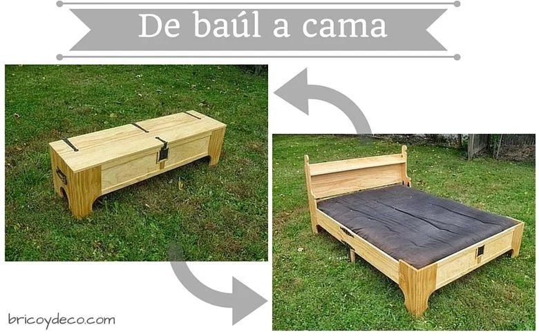 trunk that transforms into a bed